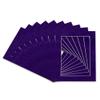Poster Palooza Pack of Ten 11x14 Mats Bevel Cut for 8x10 Photos - Acid Free Purple Crocus Suede Precut Matboards for Pictures, Photos, Framing - 4-ply Thickness view 3