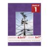 8.5x11 Mat Bevel Cut for 5x7 Photos - Acid Free Purple Crocus Suede Precut Matboard With Backing Board and Crystal Clear, Self Seal Photo Mat Bag - For Pictures, Photos, Framing - 4-ply Thickness view 1