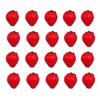 Strawberry Flatback Beads Charms, 20Pcs Fruit Resin Cabochons Imitation Food Flatbacks Buttons Beads for DIY Scrapbooking Embellishment Phone Case Decor Handicraft Accessories Hair Clip (20 red) view 1