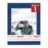 11x14 Mat Bevel Cut for 9x11 Photos - Acid Free Brooke Blue Suede Precut Matboard With Backing Board and Crystal Clear, Self Seal Photo Mat Bag - For Pictures, Photos, Framing - 4-ply Thickness view 1