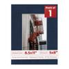 Poster Palooza 8.5x11 Mat Bevel Cut for 5x8 Photos - Acid Free Navy Suede Precut Matboard - For Pictures, Photos, Framing - 4-ply Thickness view 1