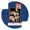 Pack of 25 Acid Free 10x18 Mats Bevel Cut for 8.5x11 Photos - Brooke Blue Suede Precut Matboards With Backing Boards and Clear Photo Mat Bags For Pictures, Photos, Framing - 4-ply Thickness view 1