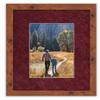 Poster Palooza 10x13 Mat Bevel Cut for 8x10 Photos - Acid Free Dark Red Suede Precut Matboard - For Pictures, Photos, Framing - 4-ply Thickness view 4