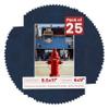 Poster Palooza Pack of 25 Acid Free 8.5x11 Mats Bevel Cut for 6x9 Photos - Navy Suede Precut Matboards For Pictures, Photos, Framing - 4-ply Thickness view 1