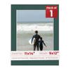11x14 Mat Bevel Cut for 9x12 Photos - Acid Free Forest Green Precut Matboard With Backing Board and Crystal Clear, Self Seal Photo Mat Bag - For Pictures, Photos, Framing - 4-ply Thickness view 1