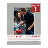 8x10 Mat Bevel Cut for 5.5x8.5 Photos - Acid Free Light Grey Suede Precut Matboard With Backing Board and Crystal Clear, Self Seal Photo Mat Bag - For Pictures, Photos, Framing - 4-ply Thickness view 1