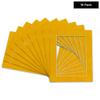 Poster Palooza Pack of TEN 8x12 Mats Bevel Cut for 6x10 Photos - Acid Free Bright Yellow Precut Matboards For Pictures, Photos, Framing - 4-ply Thickness view 2