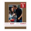 8x10 Mat Bevel Cut for 5.5x8.5 Photos - Acid Free Basketball Texture Precut Matboard With Backing Board and Crystal Clear, Self Seal Photo Mat Bag - For Pictures, Photos, Framing - 4-ply Thickness view 1