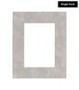Poster Palooza 8x10 Mat Bevel Cut for 5x8 Photos - Acid Free Light Grey Suede Precut Matboard - For Pictures, Photos, Framing - 4-ply Thickness view 2