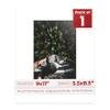 9x11 Mat Bevel Cut for 5.5x8.5 Photos - Acid Free Golf Ball Texture Precut Matboard With Backing Board and Crystal Clear, Self Seal Photo Mat Bag - For Pictures, Photos, Framing - 4-ply Thickness view 1