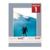 Poster Palooza 9x12 Mat Bevel Cut for 7x10 Photos - Acid Free Mid Grey Precut Matboard With Backing Board and Crystal Clear, Self Seal Photo Mat Bag - For Pictures, Photos, Framing - 4-ply Thickness view 1