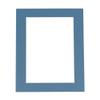 Poster Palooza Pack of TEN 8.5x11 Mats Bevel Cut for 6x9 Photos - Acid Free Steel Blue Precut Matboards For Pictures, Photos, Framing - 4-ply Thickness view 4