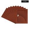 Poster Palooza Pack of TEN 9x11 Mats Bevel Cut for 7x9 Photos - Acid Free Football Texture Precut Matboards For Pictures, Photos, Framing - 4-ply Thickness view 2