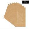 Poster Palooza Pack of 25 Acid Free 8.5x11 Mats Bevel Cut for 6x9 Photos - Beige Suede Precut Matboards For Pictures, Photos, Framing - 4-ply Thickness view 2