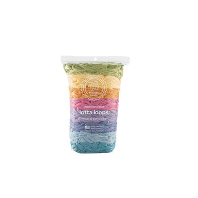 Friendly Loom Quality Cotton Weaving Loops in Botanical Inspired Colors 7 Traditional Size | Weave 6 Functional Potholders | Made in the USA