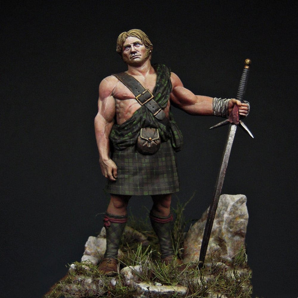 Goodmoel 54mm 1/32 Ancient Scotsman Warrior Resin Soldier Model Unassembled and Unpainted Miniature Resin Model Kit / Fs5-86