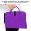 Restokki Diamond Painting Storage Bags, Chemical Fiber Cloth Diamond Art Storage Case with Transparent OPP Bags for Organizing Drill Bits, Beads, Yarn and More(Purple) view 4