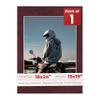 18x24 Mat Bevel Cut for 15x19 Photos - Acid Free Dark Red Suede Precut Matboard With Backing Board and Crystal Clear, Self Seal Photo Mat Bag - For Pictures, Photos, Framing - 4-ply Thickness view 1