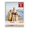 30x40 Mat Bevel Cut for 28x38 Photos - Acid Free Light Grey Suede Precut Matboard With Backing Board and Crystal Clear, Self Seal Photo Mat Bag - For Pictures, Photos, Framing - 4-ply Thickness view 1