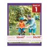 32x40 Mat Bevel Cut for 30x36 Photos - Acid Free Purple Crocus Suede Precut Matboard With Backing Board and Crystal Clear, Self Seal Photo Mat Bag - For Pictures, Photos, Framing - 4-ply Thickness view 1