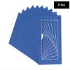 Poster Palooza Pack of TEN 28x40 Mats Bevel Cut for 26x38 Photos - Acid Free Bottle Blue Precut Matboards For Pictures, Photos, Framing - 4-ply Thickness view 2