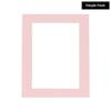 10x30 Mat Bevel Cut for 8x24 Photos - Acid Free Soft Pink Precut Matboard With Backing Board and Crystal Clear, Self Seal Photo Mat Bag - For Pictures, Photos, Framing - 4-ply Thickness view 2