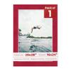 20x28 Mat Bevel Cut for 16x24 Photos - Acid Free Bright Red Suede Precut Matboard With Backing Board and Crystal Clear, Self Seal Mat Bag - For Pictures, Framing - 4-ply Thickness view 1
