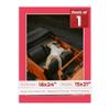 18x24 Mat Bevel Cut for 15x21 Photos - Acid Free Cardinal Red Precut Matboard With Backing Board and Crystal Clear, Self Seal Photo Mat Bag - For Pictures, Photos, Framing - 4-ply Thickness view 1