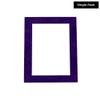20x30 Mat Bevel Cut for 18x27 Photos - Acid Free Purple Crocus Suede Precut Matboard With Backing Board and Crystal Clear, Self Seal Photo Mat Bag - For Pictures, Photos, Framing - 4-ply Thickness view 2