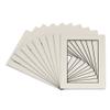 Poster Palooza Pack of TEN 30x40 Mats Bevel Cut for 28x38 Photos - Acid Free White with Black Core Precut Matboards For Pictures, Photos, Framing - 4-ply Thickness view 3