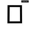Poster Palooza Pack of TEN 18x24 Mats Bevel Cut for 15x22 Photos - Acid Free Black Suede Precut Matboards For Pictures, Photos, Framing - 4-ply Thickness view 2