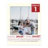 28x35 Mat Bevel Cut for 24x30 Photos - Acid Free Textured Cream Precut Matboard With Backing Board and Crystal Clear, Self Seal Photo Mat Bag - For Pictures, Photos, Framing - 4-ply Thickness view 1