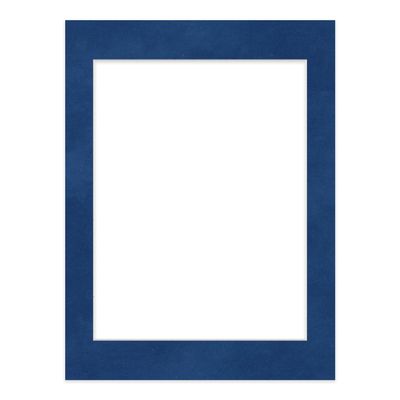 Poster Palooza 12x16 Mat Bevel Cut for 10x13 Photos - Acid Free Brooke Blue Suede Precut Matboard - For Pictures, Photos, Framing - 4-ply Thickness