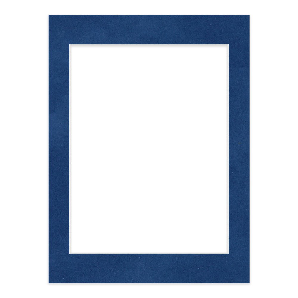 Poster Palooza 12x16 Mat Bevel Cut for 10x13 Photos - Acid Free Brooke Blue Suede Precut Matboard - For Pictures, Photos, Framing - 4-ply Thickness
