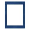 Poster Palooza 12x16 Mat Bevel Cut for 10x13 Photos - Acid Free Brooke Blue Suede Precut Matboard - For Pictures, Photos, Framing - 4-ply Thickness view 1