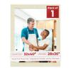 32x40 Mat Bevel Cut for 28x36 Photos - Acid Free Fresh Linen Canvas Precut Matboard With Backing Board and Crystal Clear, Self Seal Photo Mat Bag - For Pictures, Photos, Framing - 4-ply Thickness view 1