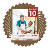 Poster Palooza Pack of TEN 32x40 Mats Bevel Cut for 28x36 Photos - Acid Free Aged Oak Brown Precut Matboards For Pictures, Photos, Framing - 4-ply Thickness view 1