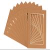 Poster Palooza Pack of TEN 32x40 Mats Bevel Cut for 28x36 Photos - Acid Free Aged Oak Brown Precut Matboards For Pictures, Photos, Framing - 4-ply Thickness view 3