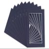 Poster Palooza Pack of TEN 27x40 Mats Bevel Cut for 24x36 Photos - Acid Free Navy Precut Matboards For Pictures, Photos, Framing - 4-ply Thickness view 3