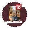 Poster Palooza Pack of TEN 16x24 Mats Bevel Cut for 13x19 Photos - Acid Free Dark Red Suede Precut Matboards For Pictures, Photos, Framing - 4-ply Thickness view 1