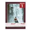 20x27 Mat Bevel Cut for 17x24 Photos - Acid Free Dark Red Suede Precut Matboard With Backing Board and Crystal Clear, Self Seal Photo Mat Bag - For Pictures, Photos, Framing - 4-ply Thickness view 1