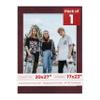 20x27 Mat Bevel Cut for 17x23 Photos - Acid Free Dark Red Suede Precut Matboard With Backing Board and Crystal Clear, Self Seal Photo Mat Bag - For Pictures, Photos, Framing - 4-ply Thickness view 1