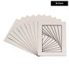 Poster Palooza Pack of TEN 27x40 Mats Bevel Cut for 24x36 Photos - Acid Free White with Black Core Precut Matboards For Pictures, Photos, Framing - 4-ply Thickness view 2