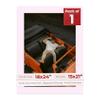 18x24 Mat Bevel Cut for 15x21 Photos - Acid Free Soft Pink Precut Matboard With Backing Board and Crystal Clear, Self Seal Photo Mat Bag - For Pictures, Photos, Framing - 4-ply Thickness view 1