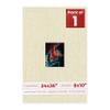 24x36 Mat Bevel Cut for 8x10 Photos - Acid Free Fresh Linen Canvas Precut Matboard With Backing Board and Crystal Clear, Self Seal Photo Mat Bag - For Pictures, Photos, Framing - 4-ply Thickness view 1