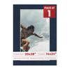 Poster Palooza 20x28 Mat Bevel Cut for 14x24 Photos - Acid Free Navy Suede Precut Matboard - For Pictures, Photos, Framing - 4-ply Thickness view 1