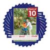 Poster Palooza Pack of TEN 30x42 Mats Bevel Cut for 27x39 Photos - Acid Free Royal Blue Suede Precut Matboards For Pictures, Photos, Framing - 4-ply Thickness view 1