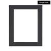 Poster Palooza 28x36 Mat Bevel Cut for 26x34 Photos - Acid Free Black Precut Matboard With Backing Board and Crystal Clear, Self Seal Photo Mat Bag - For Pictures, Photos, Framing - 4-ply Thickness view 2