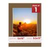 12x16 Mat Bevel Cut for 9.5x13 Photos - Acid Free Aged Oak Brown Precut Matboard With Backing Board and Crystal Clear, Self Seal Photo Mat Bag - For Pictures, Photos, Framing - 4-ply Thickness view 1
