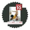 Pack of Ten Acid Free 11x17 Mats Bevel Cut for 9x13 Photos - Textured Black Precut Matboards With Backing Boards and Self Seal Photo Mat Bags For Pictures, Photos, Framing - 4-ply Thickness view 1